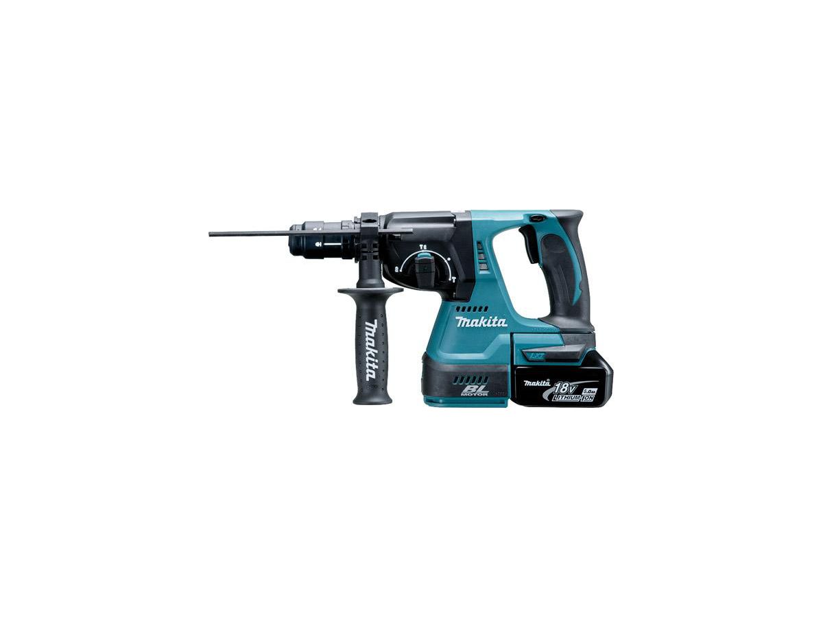 Makita Akku-Kombihammer DHR243RTJ im Makpac, 2x5,0Ah Akkus