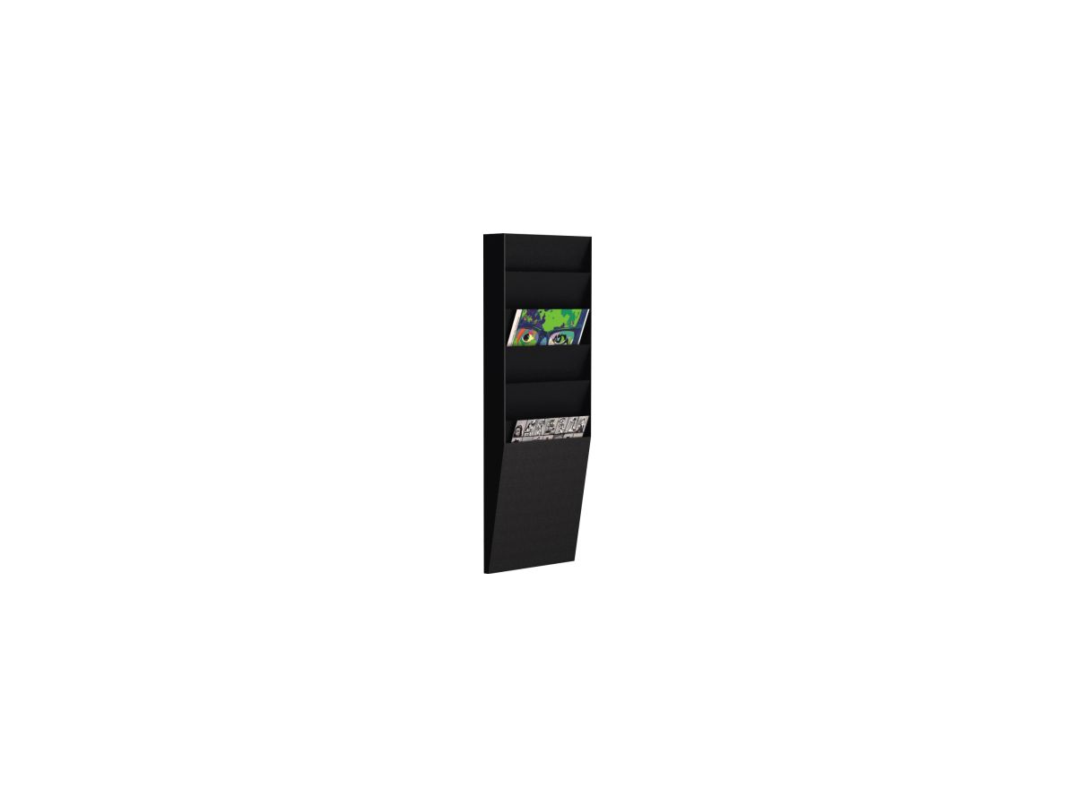 Paperflow Wand-Sortiertafel V 6F A4V1X6.01 DIN A4 schwarz