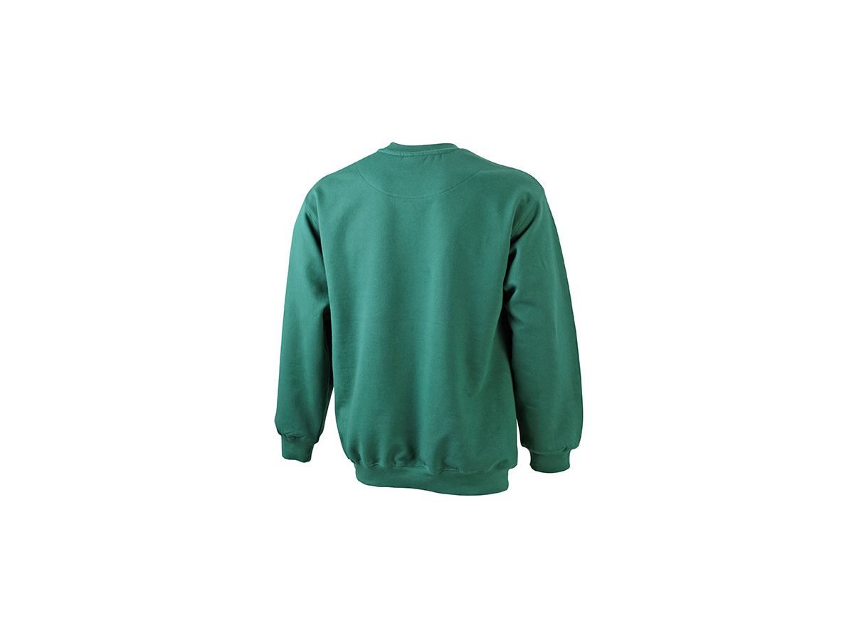JN Mens Round Sweat Pocket JN924 80%BW/20%PES, dark-green, Größe XL