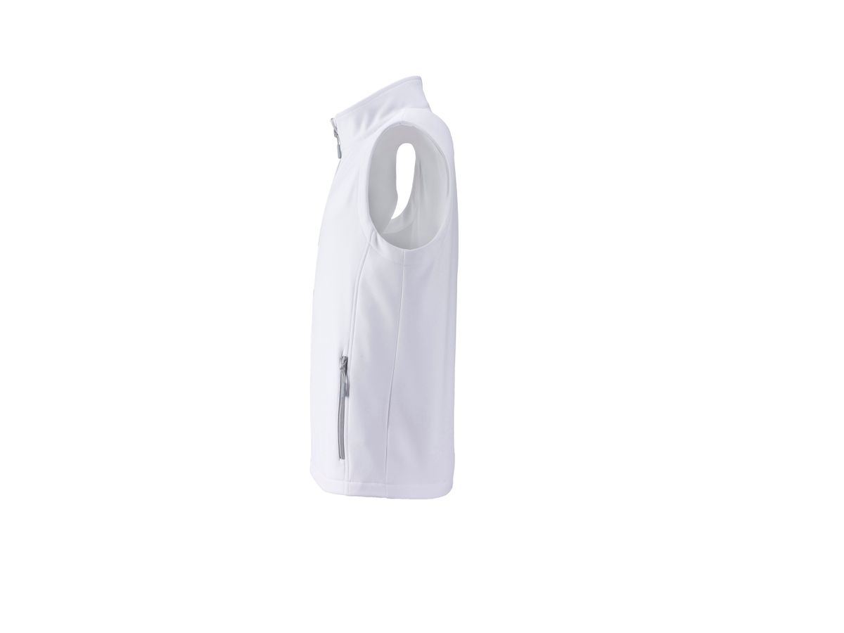 JN Men's Promo Softshell Vest JN1128 white/white, Größe XL