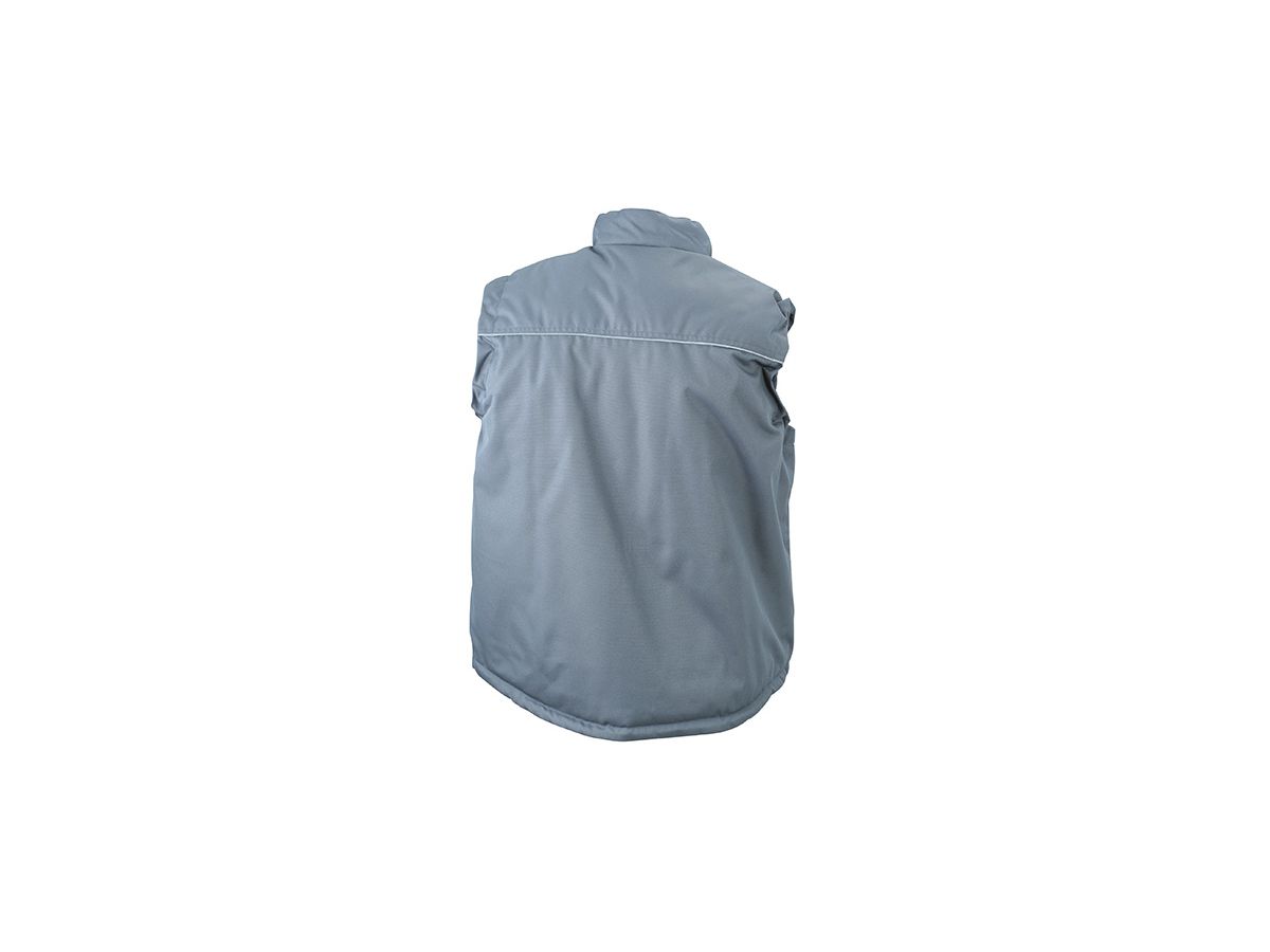 JN Workwear Vest JN813 100%PES, carbon, Größe 2XL