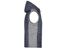 JN Men's Knitted Hybrid Vest JN768 light-mel./anthr.-mel., Größe S