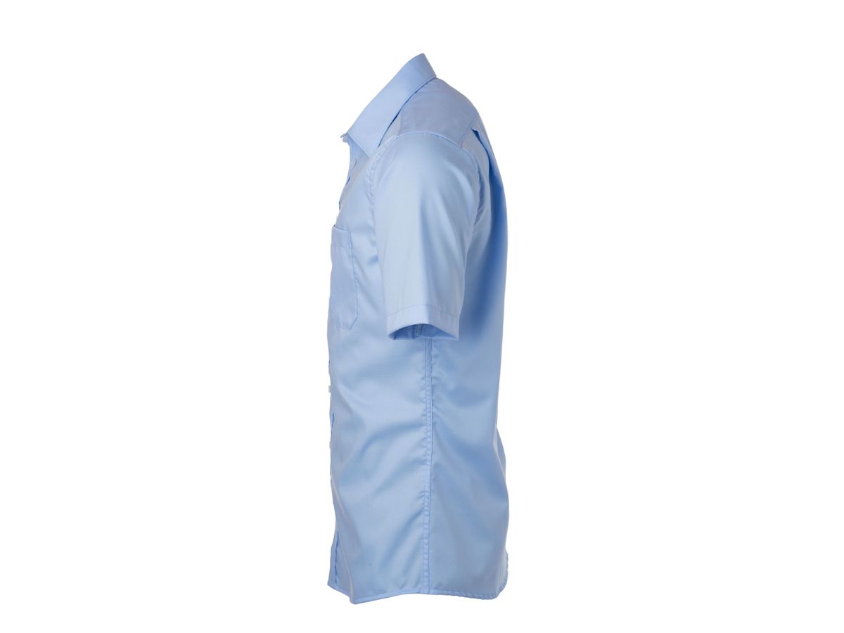 Men's Shirt Shortsleeve Micro-Twill JN684 light-blue Gr. L
