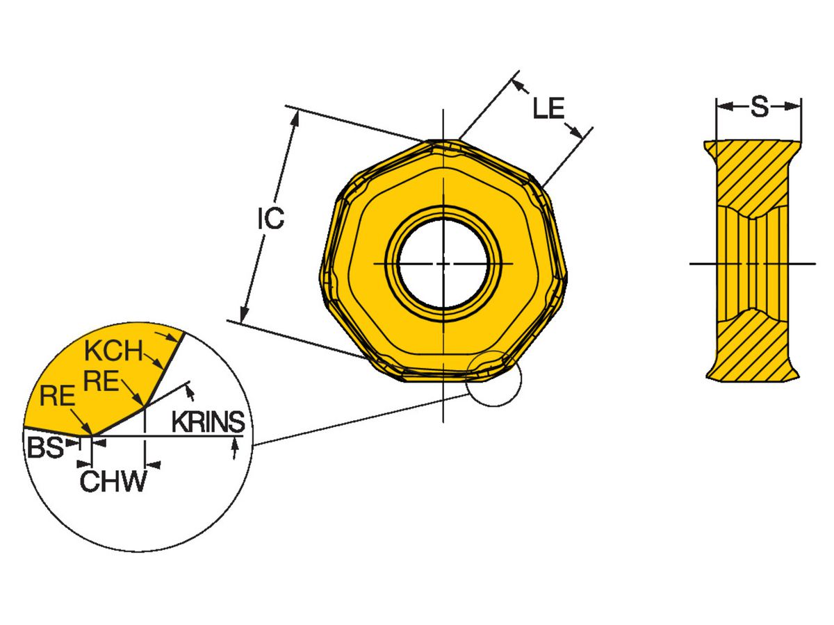 Fräswendeplatte CoroMill 745 745R-2109E-M30 4230