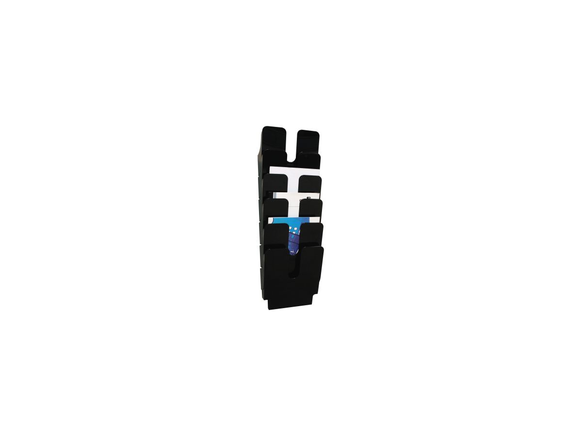Durable Prospekthalter FLEXIPLUS 1700008061 A4 6Fächer sw