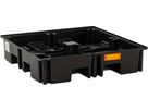 CEMO PE-Palettenauffangwanne mit PE-Rost
