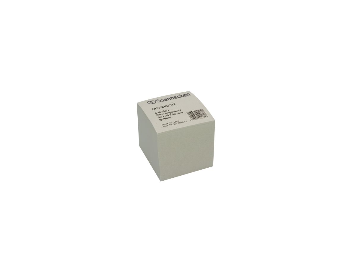 Soennecken Zettelklotz 5808 9x9x9cm Recycling 800Blatt