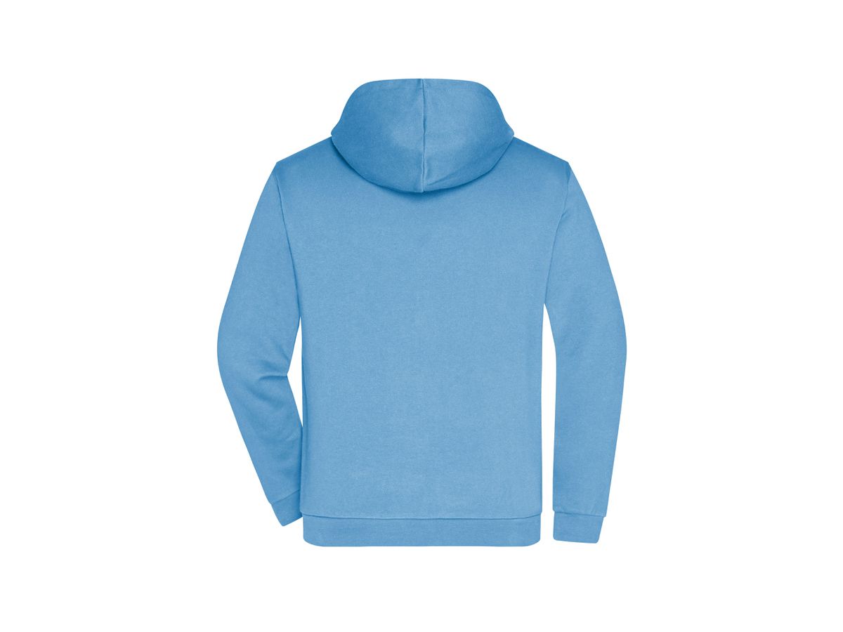 JN Promo Zip Hoody Men JN756 80%BW/20%PES sky-blue Gr. XL
