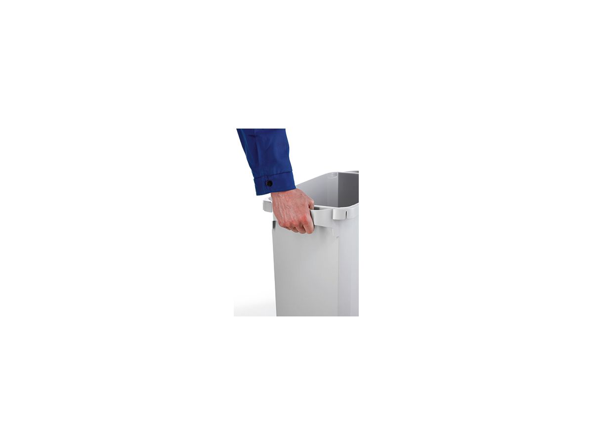 DURABLE Abfalleimer DURABIN VEH2012028 60l grau +Deckel gn