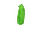 JN Workwear Sweat Jacket JN836 70%BW/30%PES, lime-green, Größe XS