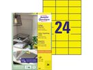 Avery Zweckform Universaletikett 3451 70x37mm gelb 2.400 St./Pack.