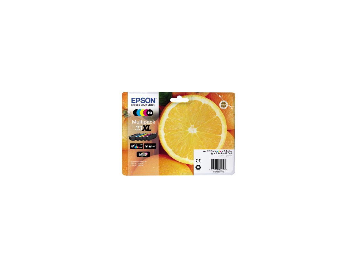 Epson Tintenpatrone C13T33574011 33XL sw/fsw/c/m/y 5 St./Pack