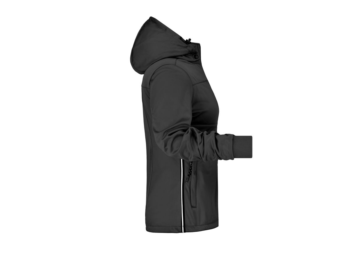 JN Ladies Maritime Jacket JN1077 100%PES, black/black/white, Größe XL