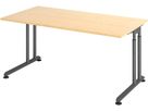 Schreibtisch C-Fuß 1600x800 mm Ahorn