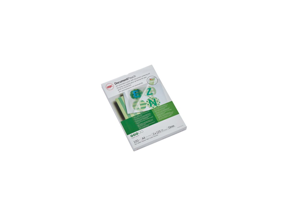 GBC Folientasche DocumentPouch 3200723 DIN A4 125mic 100 St./Pack.