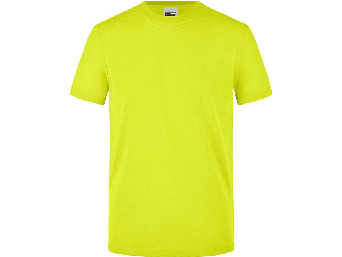 JN Men's Signal Workwear T-Shirt JN1838 neon-yellow Gr. S