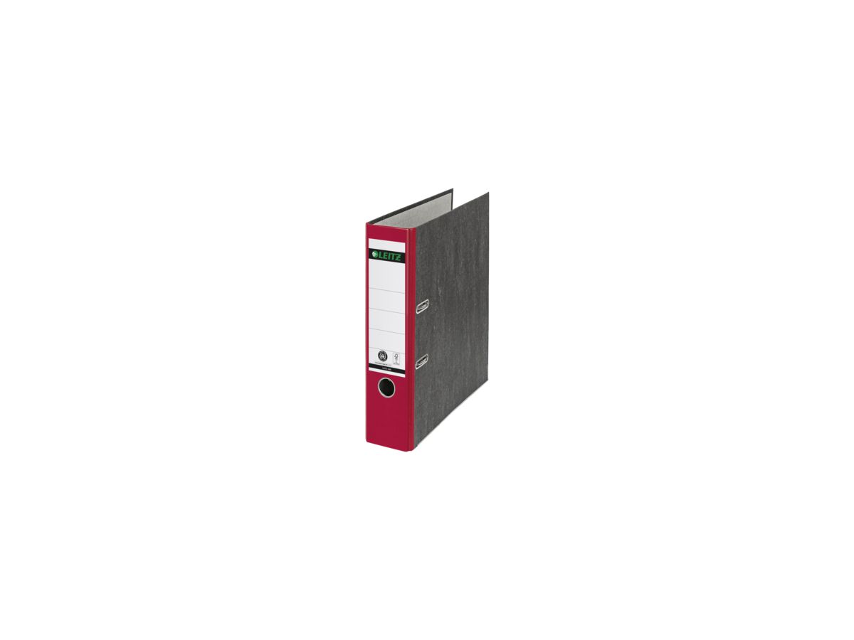 Leitz Ordner 10805025 DIN A4 80mm Wolkenmarmor rot