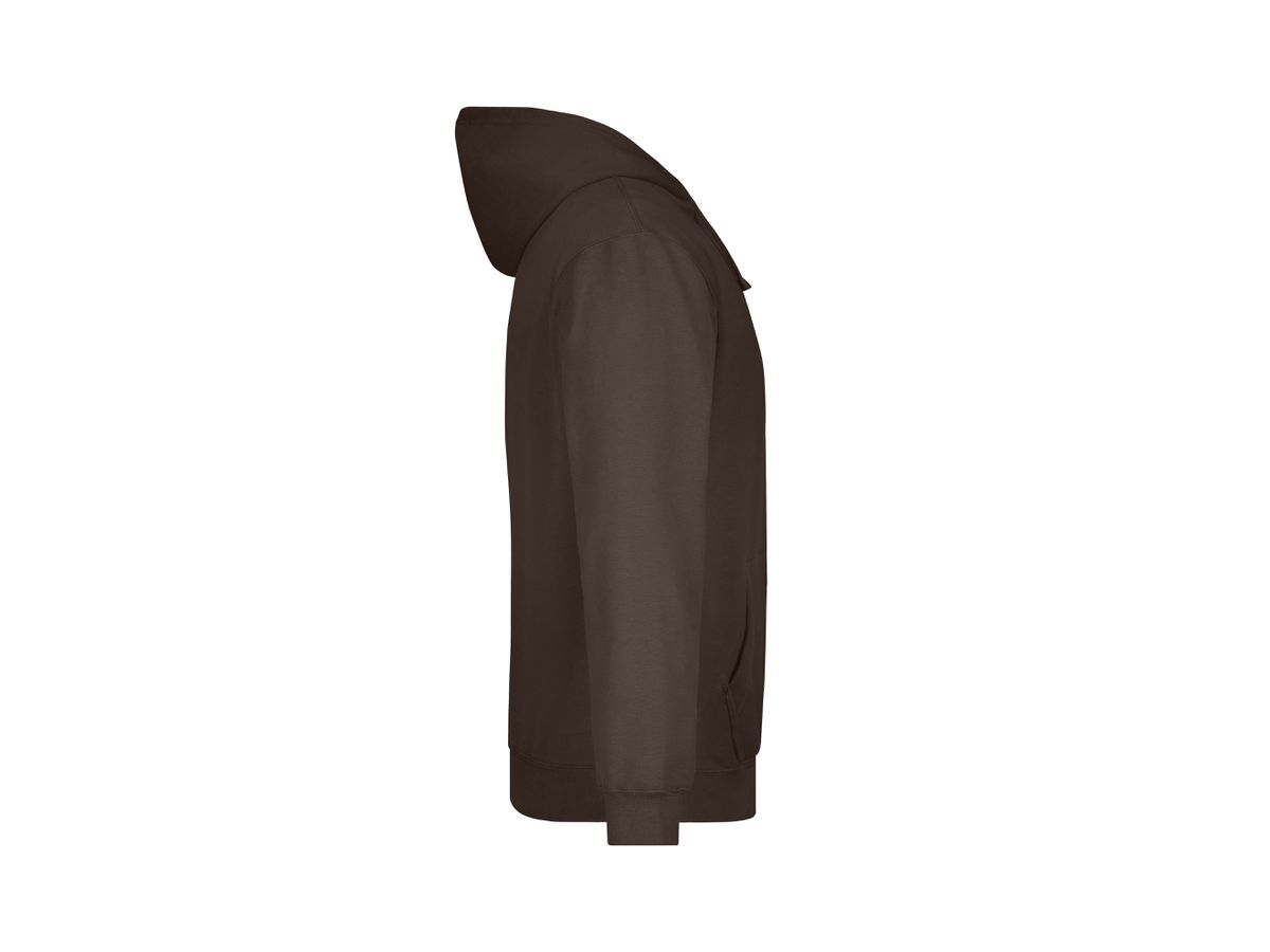 JN Hooded Sweat JN047 80%BW/20%PES, brown, Größe L