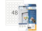 HERMA Folienetikett 4571 rund 30mm weiß 960 St./Pack.