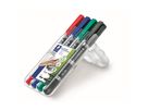 STAEDTLER Permanentmarker Lumocolor duo 348 WP4 0,6mm/1,5mm 4 St./Pack.