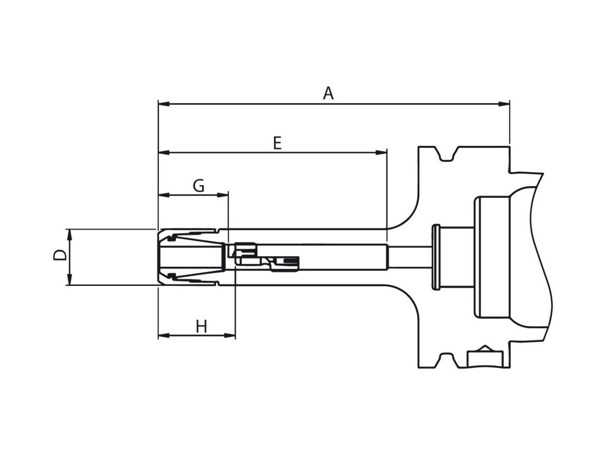 Coll. chuck D69893A CP11M HSK-A63-130 Fahrion