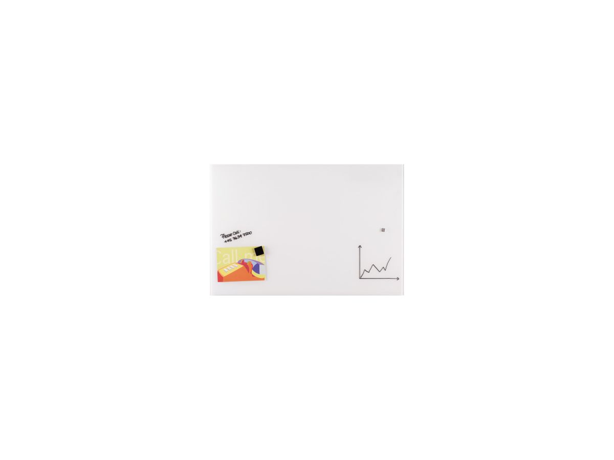 Franken Glastafel GTL6510009 100x65cm weiß