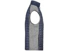 JN Men's Knitted Hybrid Vest JN740 light-melange/anthracite-melange Gr. M