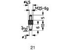 Messeinsatz f.Messuhren u.Feinz. Stahl Abb.21/ 3,0 mm Käfer