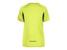 JN Ladies Running-T JN316 100%PES, fluo-yellow/black, Größe 2XL