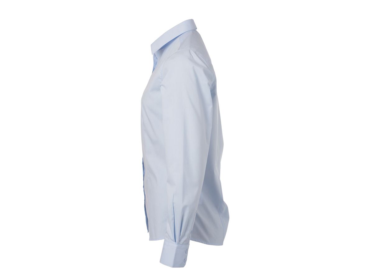 JN Ladies' Shirt Longsleeve Poplin JN677 light-blue, Größe XL