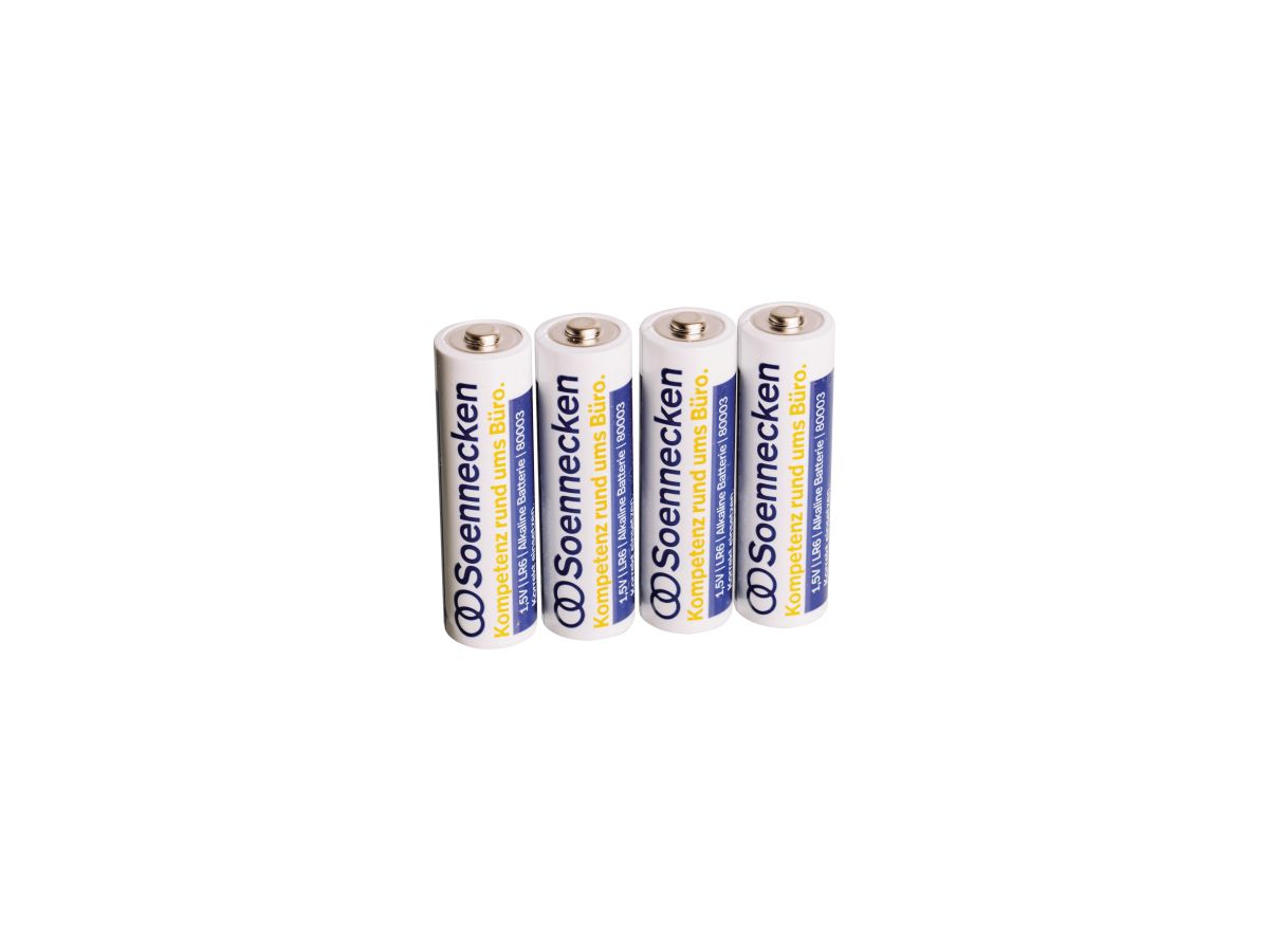 Soennecken Batterie 80003 Mignon AA LR6 1,5 V 8 St./Pack