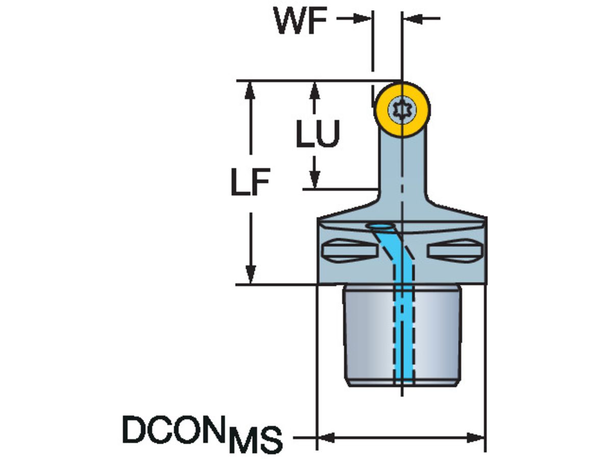 COROMANT CoroTurn 107 Schneidkopf zum Drehen C6-SRDCN-00065-20A