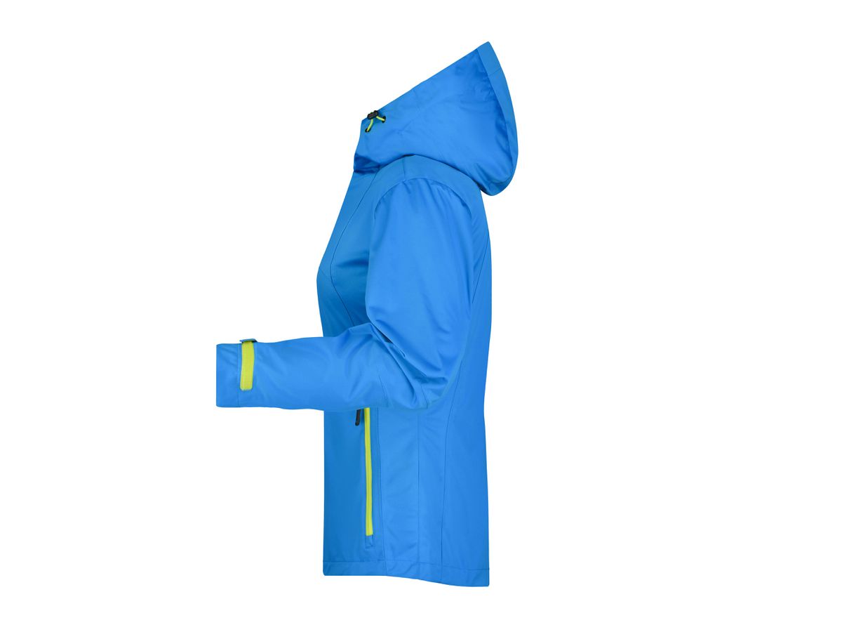 JN1097 Ladies' Outdoor Jacket Fb. aqua/acid-yellow  Gr. S