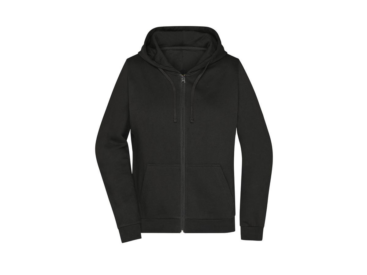JN Promo Zip Hoody Lady JN755 80%BW/20%PES black Gr. 3XL