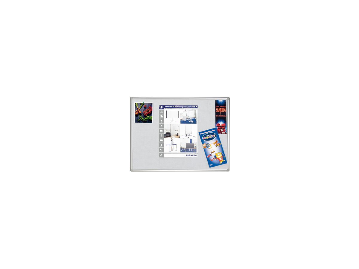 Franken Pinnwand Pro PT830312 120x90cm Textil grau