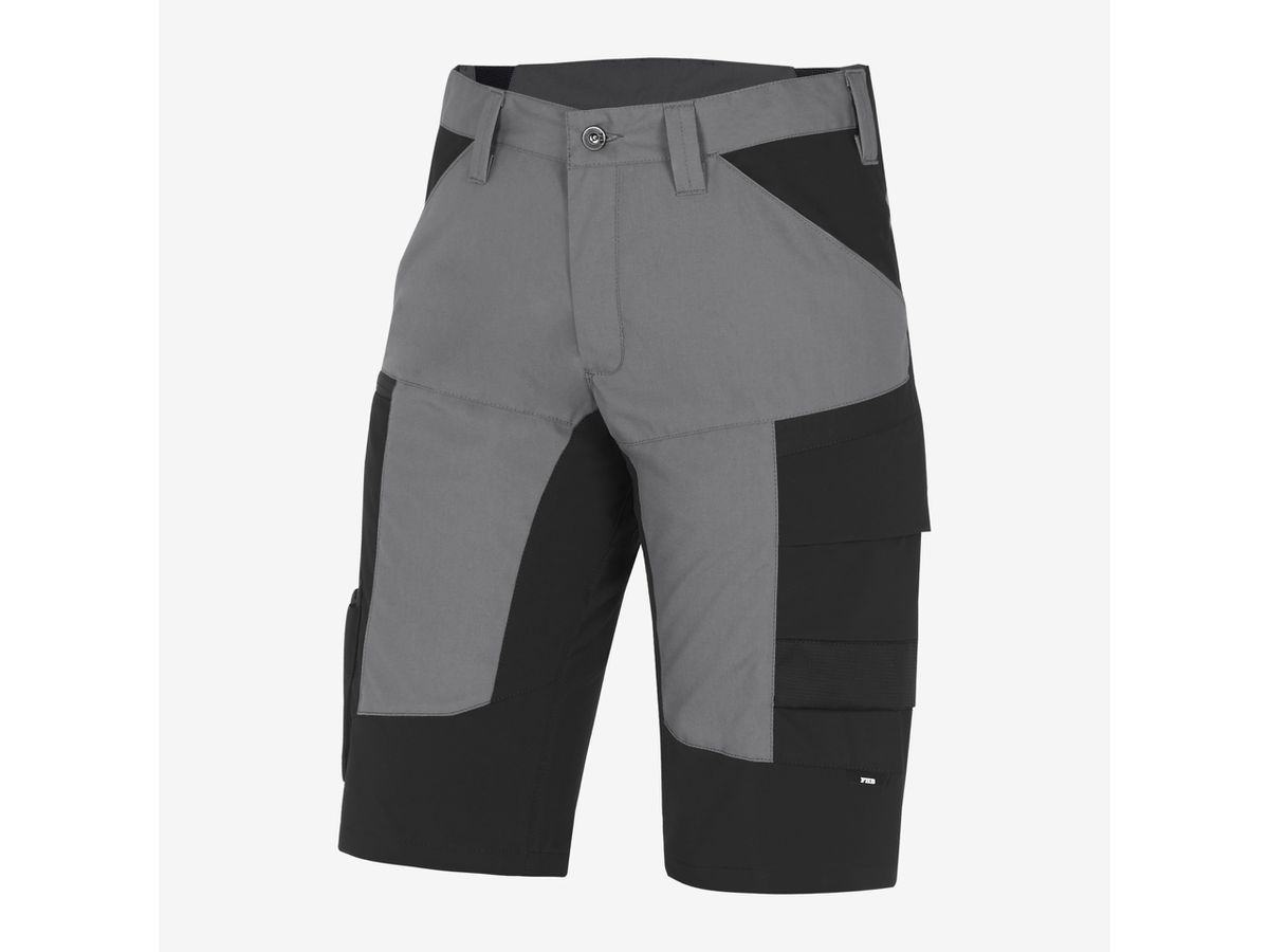 FHB Bermuda KIM elastisch 123130 grau-schwarz, Gr. 46
