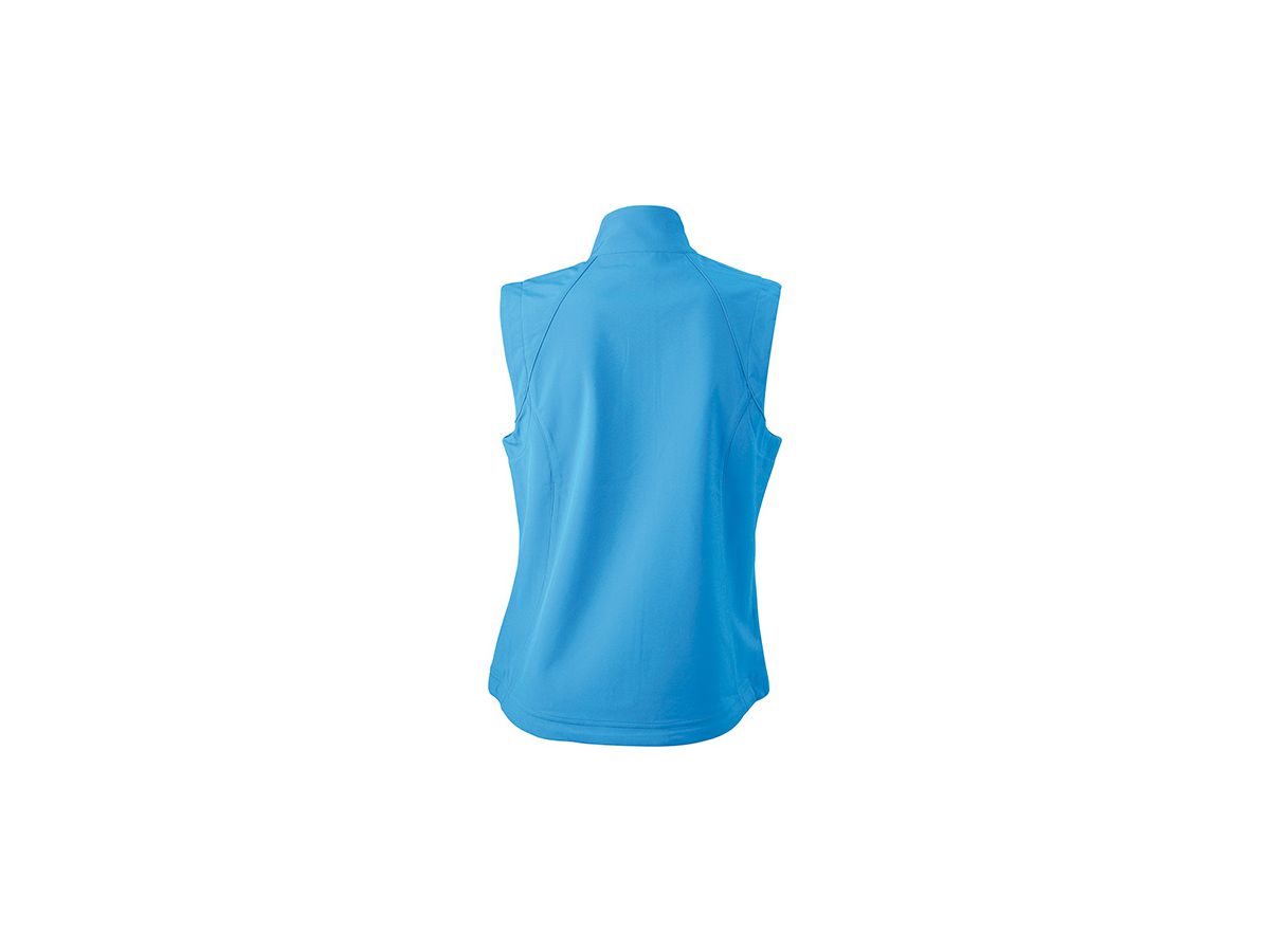 JN Ladies Softshell Vest JN1023 90%PES/10%EL, azur, Größe L