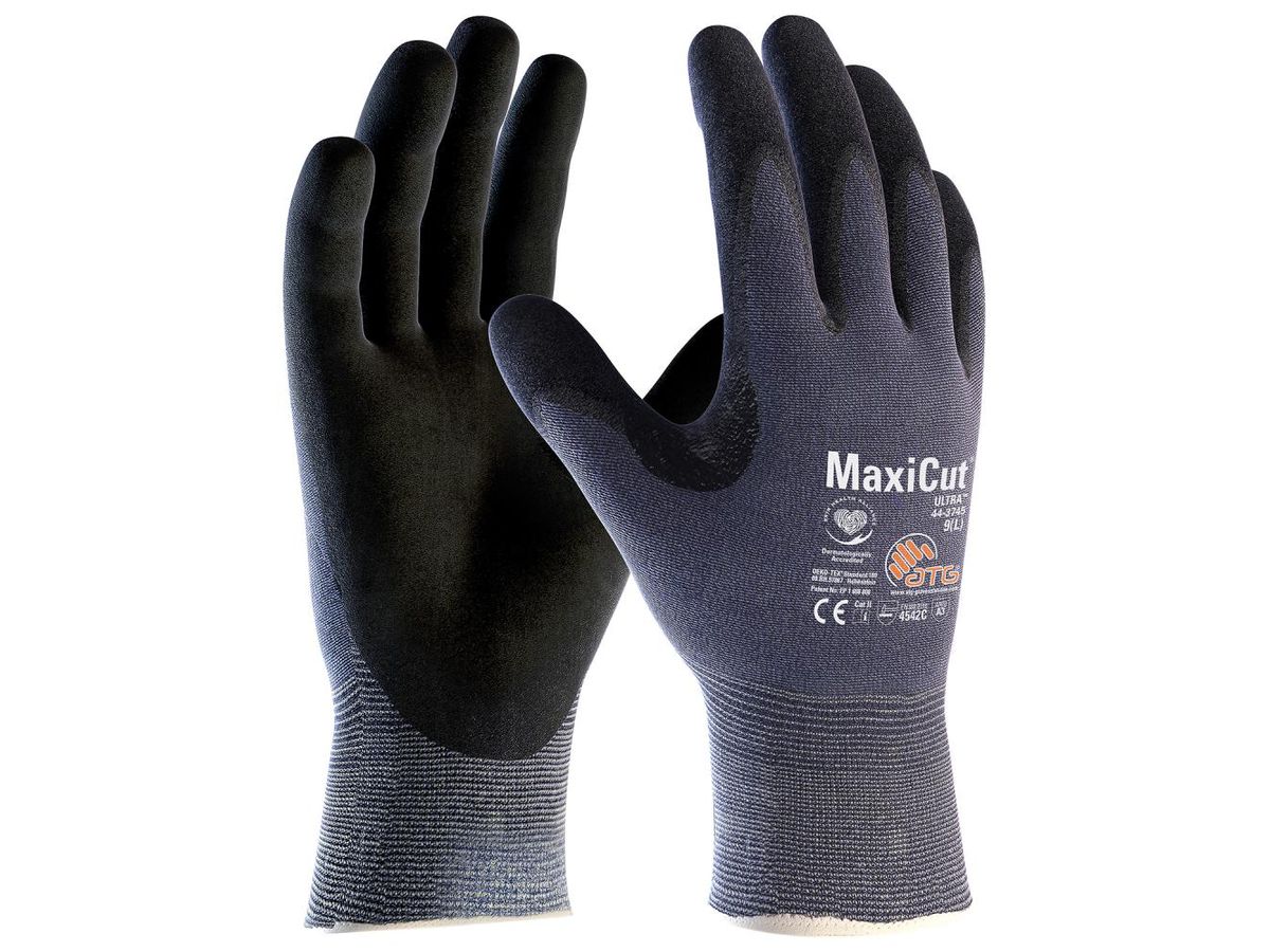 Schnittschutz-Strickhandschuhe MaxiCut 2495 Gr.11 Ultra blau/schwarz