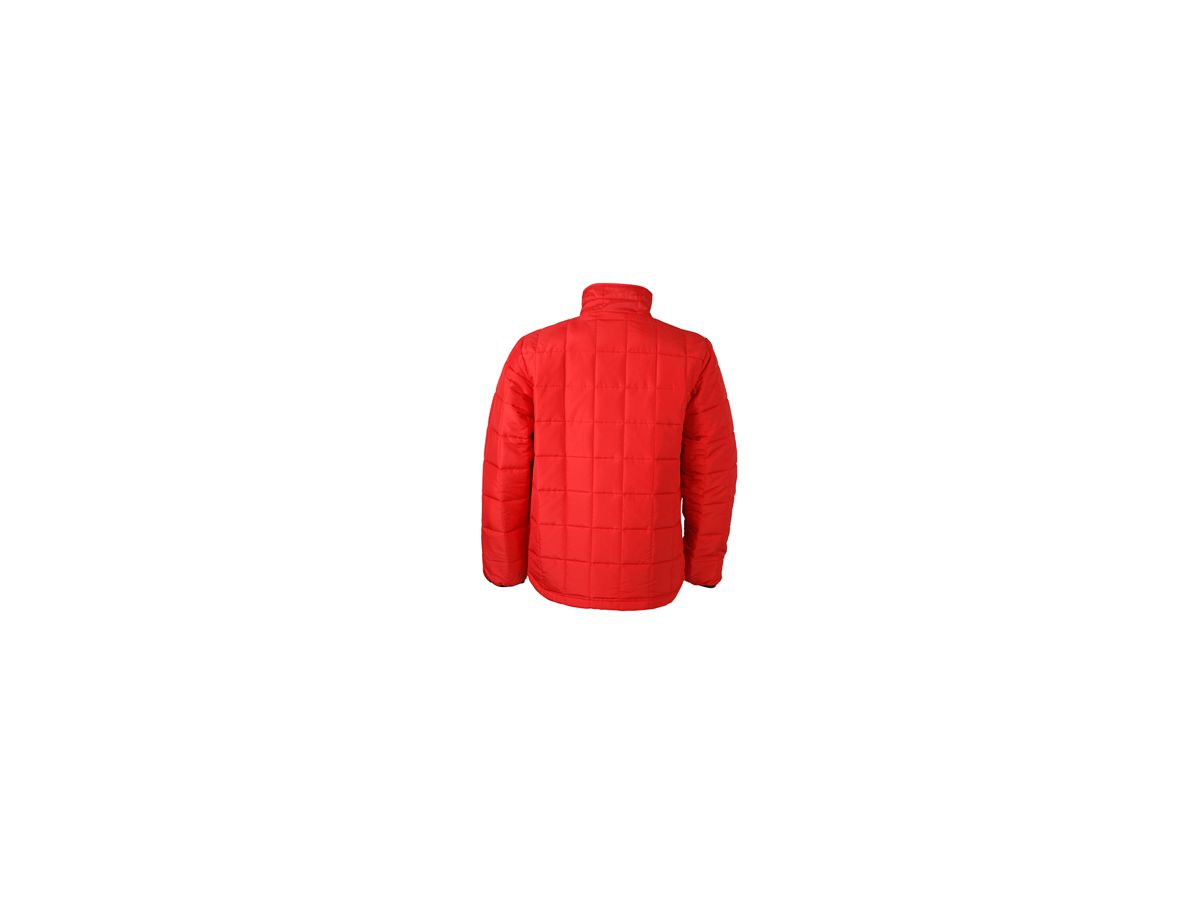 JN Mens Steppjacke, Thinsulate JN1035 100%PES, red/black, Größe XL