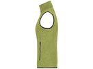 JN Men's Knitted Fleece Vest JN774 kiwi-melange/royal, Größe S