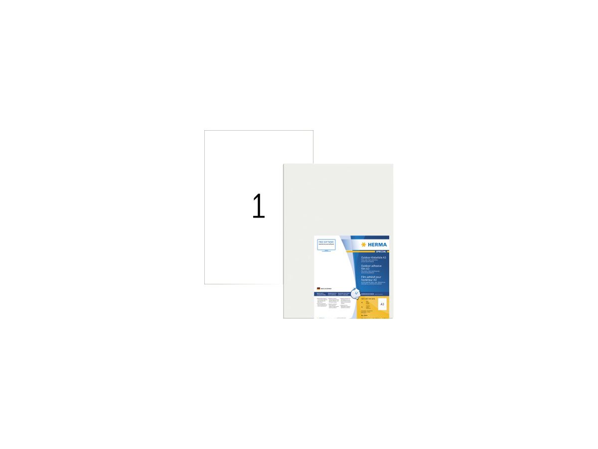 HERMA Etikett Outdoor 9544 297x420mm weiß 40 St./Pack.