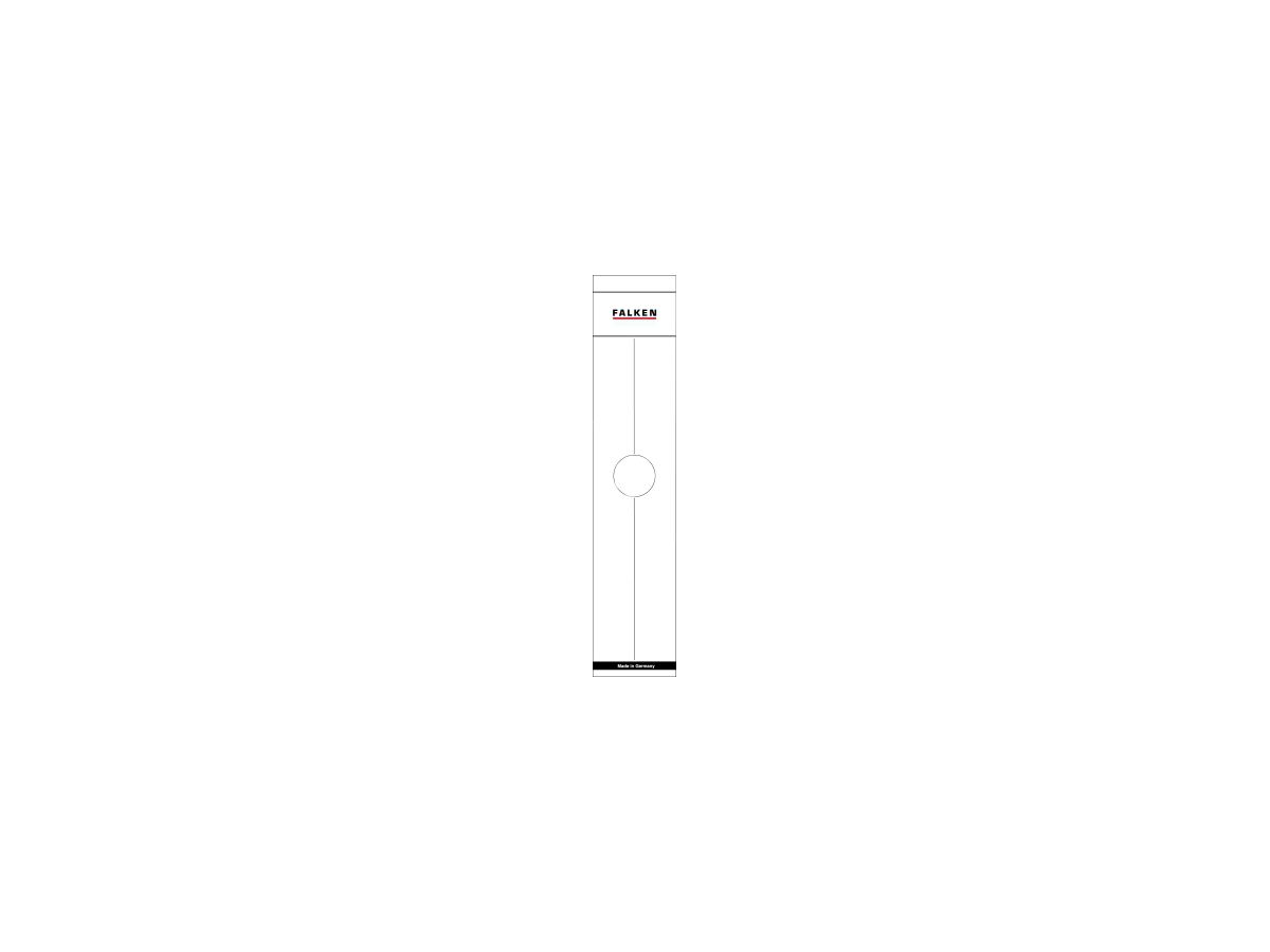 Falken Ordnerrückenschild 11287067 70mm weiß 10 St./Pack.