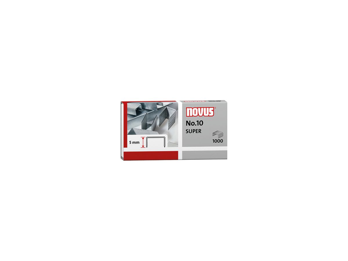 NOVUS Heftklammer No.10 040-0003 verzinkt 1.000 St./Pack.