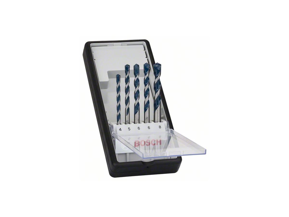 BOSCH Bohrerset CYL-5 Robust Line 4/5/6/6/8 mm, 5-teilig