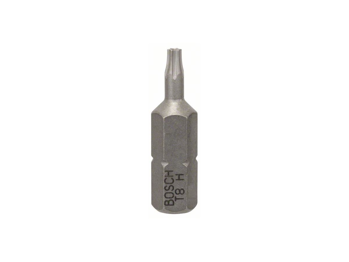 BOSCH Security-Torx-Schrauberbit Extra-Hart, T8H, 25 mm, 2er-Pack