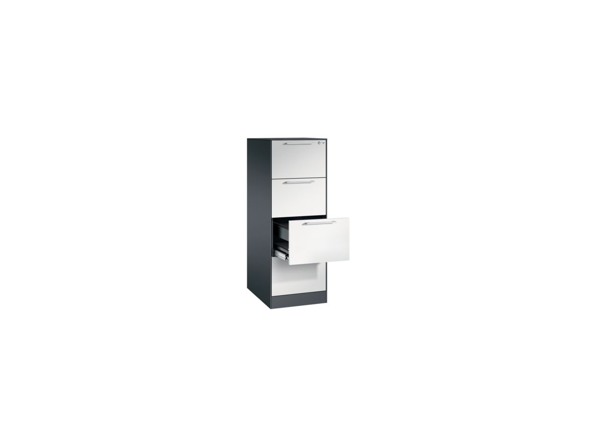 C+P Hängeregistraturschrank Asisto 146225411S10035 A4 1bahnig sgr/lgr