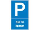 Parkplatzschild Mitarb. Aluminium geprägt