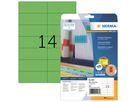 HERMA Etikett SuperPrint 5061 105x42,3mm grün 280 St./Pack.