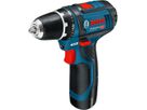 BOSCH Akku-Bohrschrauber GSR 12V-15, 2x2,0 Ah, Ladegerät, Tasche
