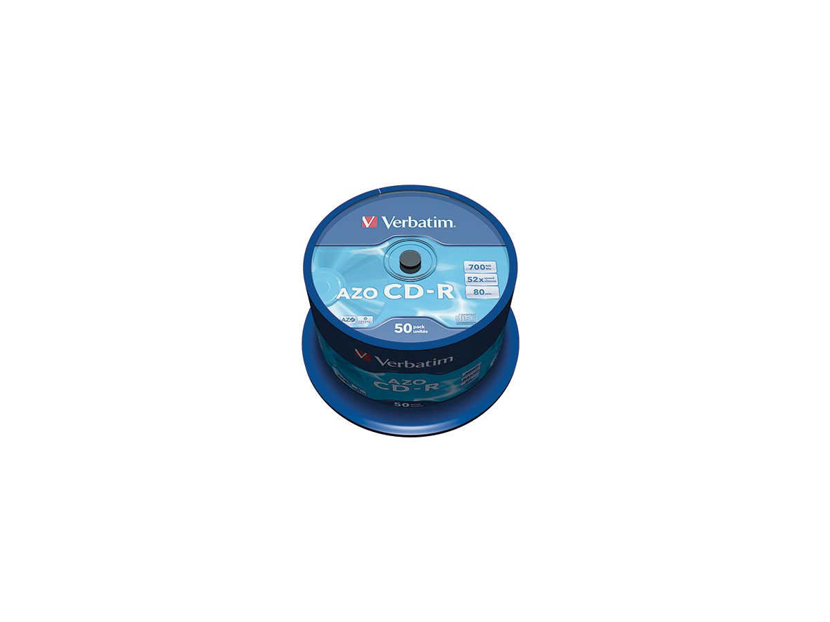Verbatim CD-R 43343 52x 700MB 80Min. Spindel 50 St./Pack.